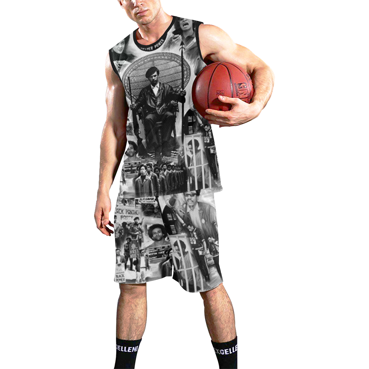 BLACK PANTHER PARTY All Over Print Basketball Uniform