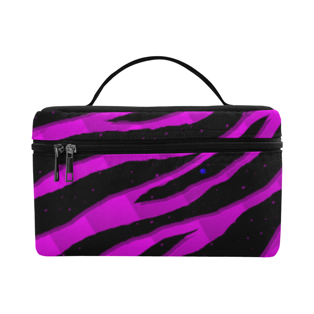 Ripped SpaceTime Stripes - Pink Cosmetic Bag/Large (Model 1658)