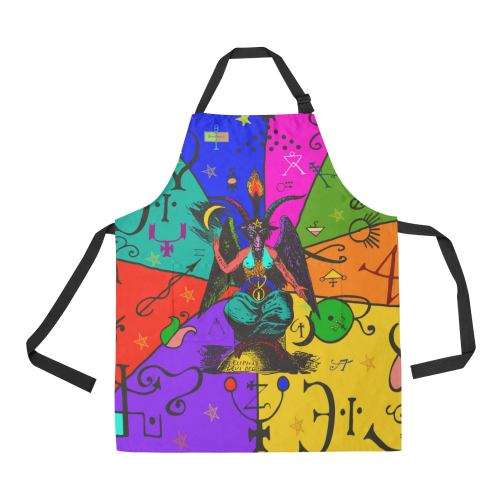 Awesome Baphomet Popart All Over Print Apron