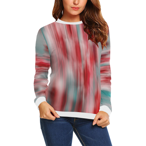 Flowers All Over Print Crewneck Sweatshirt for Women (Model H18)