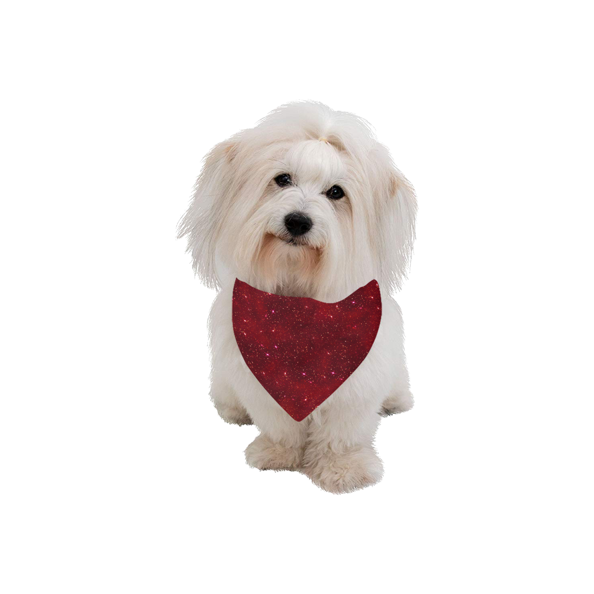 Sparkle Red Pet Dog Bandana/Large Size