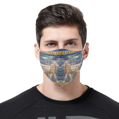 Lions of Babylon 3D Mouth Mask with Drawstring (Pack of 10) (Model M04)