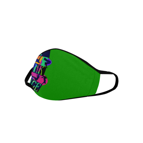 Break Dancing Colorful / Green Mouth Mask
