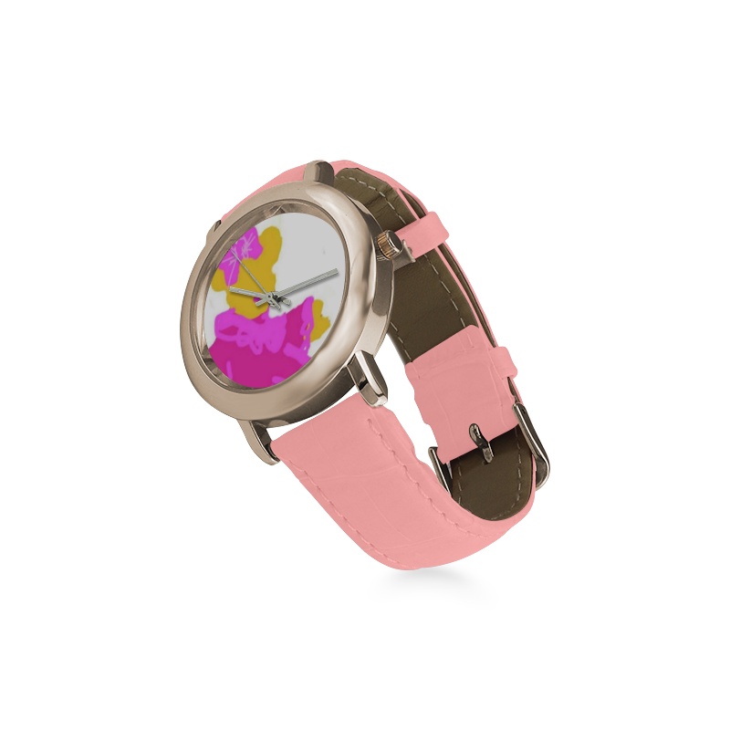 SERIPPY Women's Rose Gold Leather Strap Watch(Model 201)