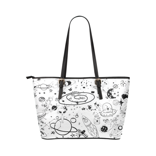 Space infinity by Ivan Venerucci Italian Style Leather Tote Bag/Large (Model 1651)