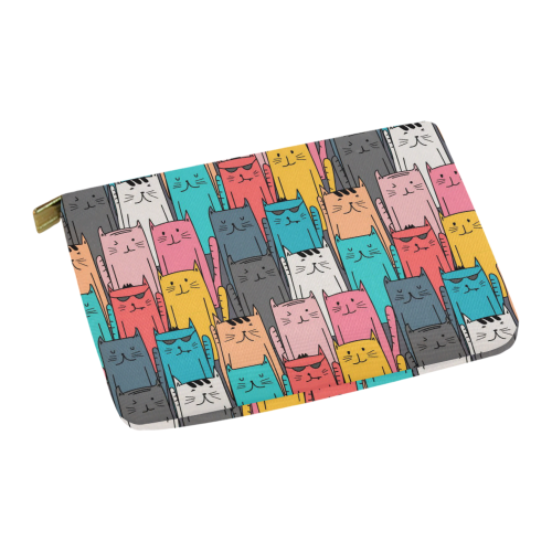 Cartoon Cat Pattern Carry-All Pouch 12.5''x8.5''
