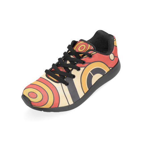 Geo Aztec Bull Tribal Men's Running Shoes/Large Size (Model 020)