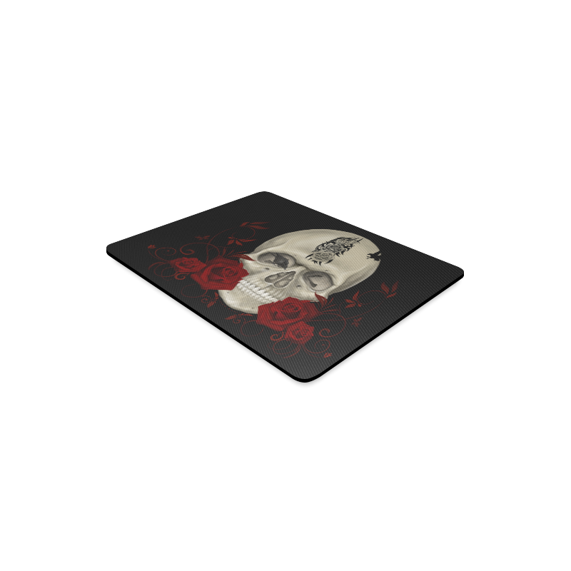 Gothic Skull With Tribal Tatoo Rectangle Mousepad