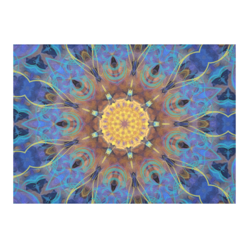 Energy mandala Cotton Linen Tablecloth 60"x 84"