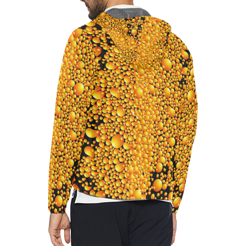 yellow bubble Unisex All Over Print Windbreaker (Model H23)