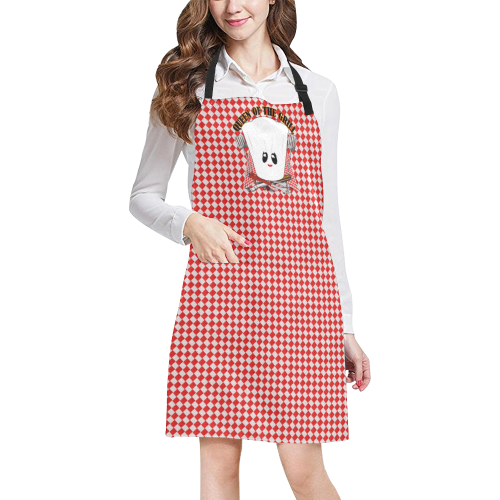 Queen of the Grill - Chef's Hat All Over Print Apron
