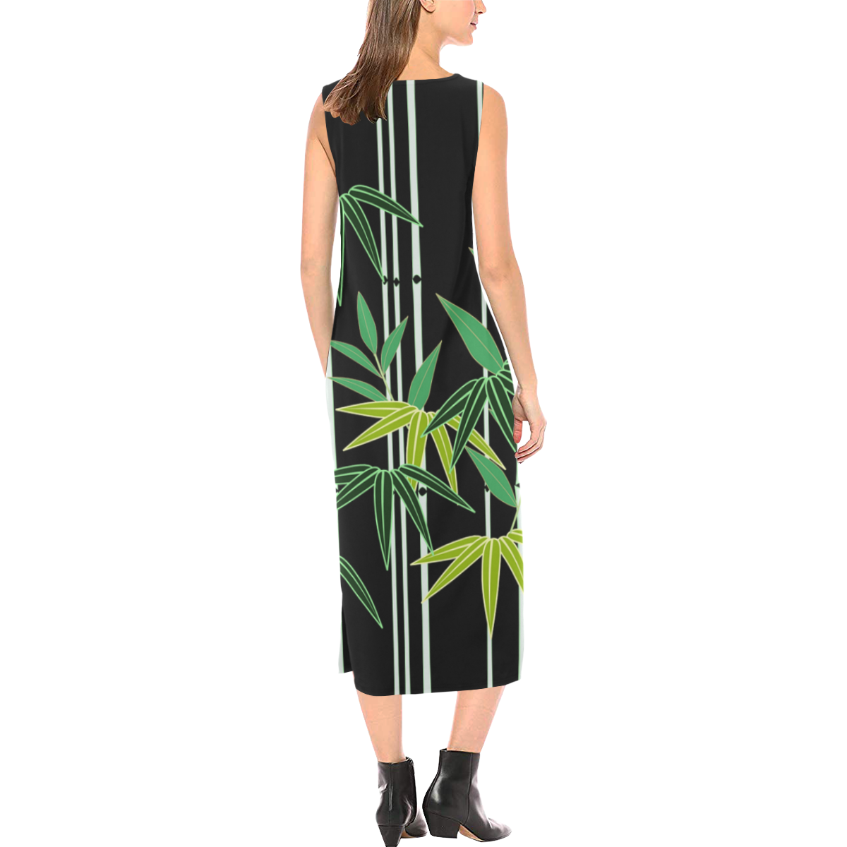 18jp Phaedra Sleeveless Open Fork Long Dress (Model D08)