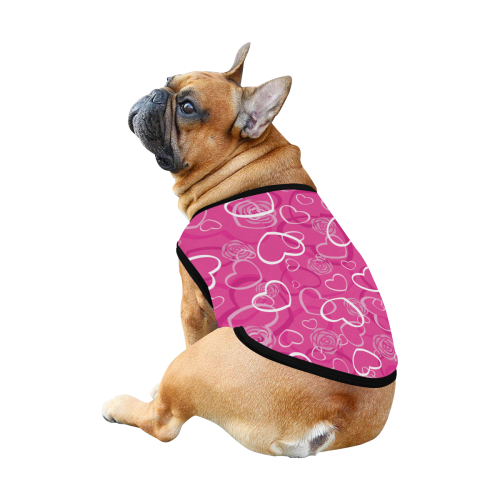 LITTLE PINK HEARTS All Over Print Pet Tank Top