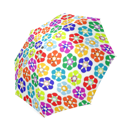 strange flowers pattern Foldable Umbrella (Model U01)