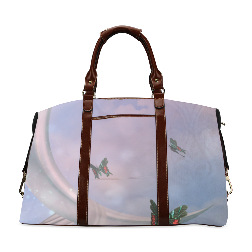 The moon with butterflies Classic Travel Bag (Model 1643) Remake