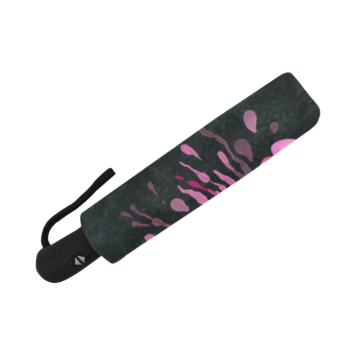 Pink flower, color splash, floral eruption Anti-UV Auto-Foldable Umbrella (U09)