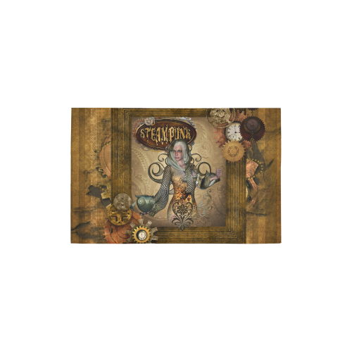 Steampunk lady with owl Area Rug 2'7"x 1'8‘’
