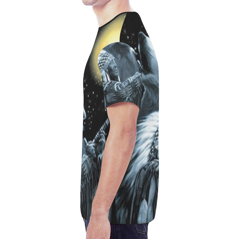 Embrace The Wolf Spirit New All Over Print T-shirt for Men (Model T45)