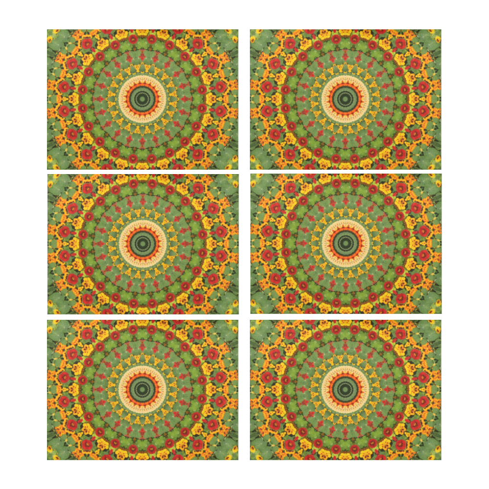 Garden Mandala Placemat 14’’ x 19’’ (Set of 6)