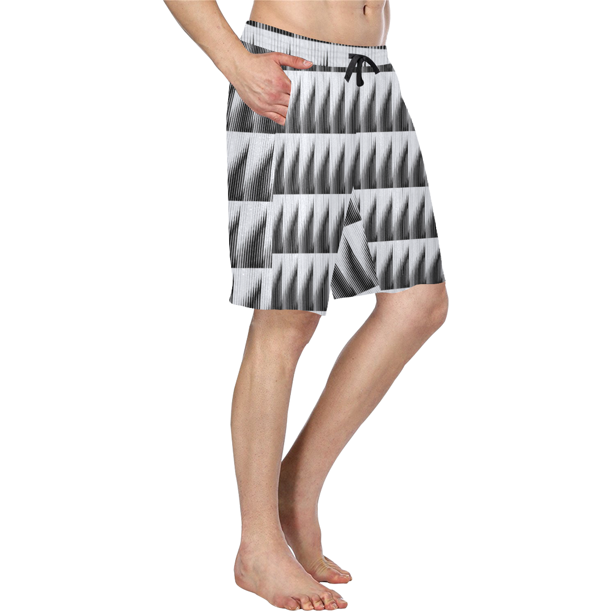Graphic illusion Men's All Over Print Casual Shorts (Model L23)