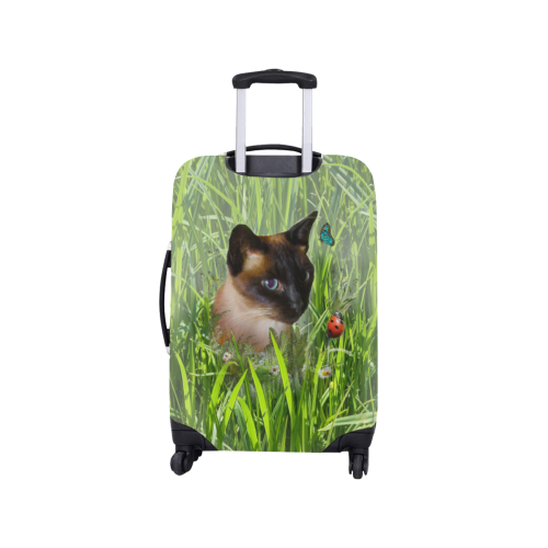 sophie in tall grass Luggage Cover/Small 18"-21"