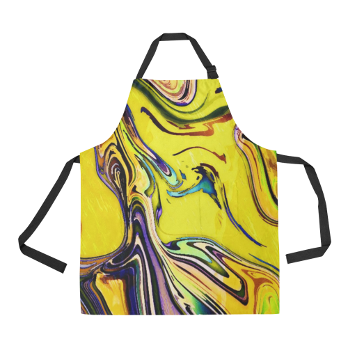 Yellow marble All Over Print Apron