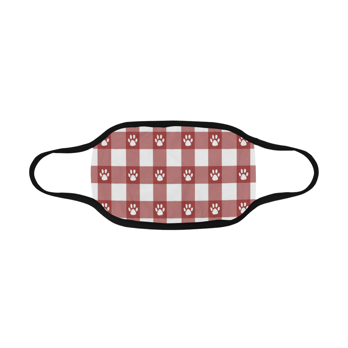Plaid and paws Mouth Mask