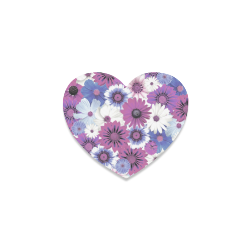 Spring Time Flowers 5 Heart Coaster