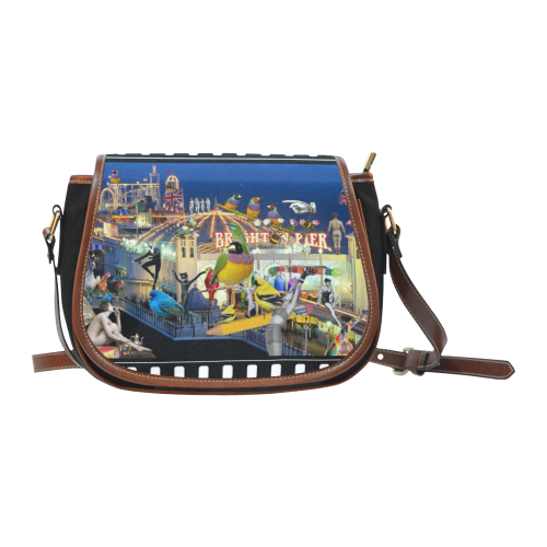 Welcome to Brighton Saddle Bag/Small (Model 1649)(Flap Customization)