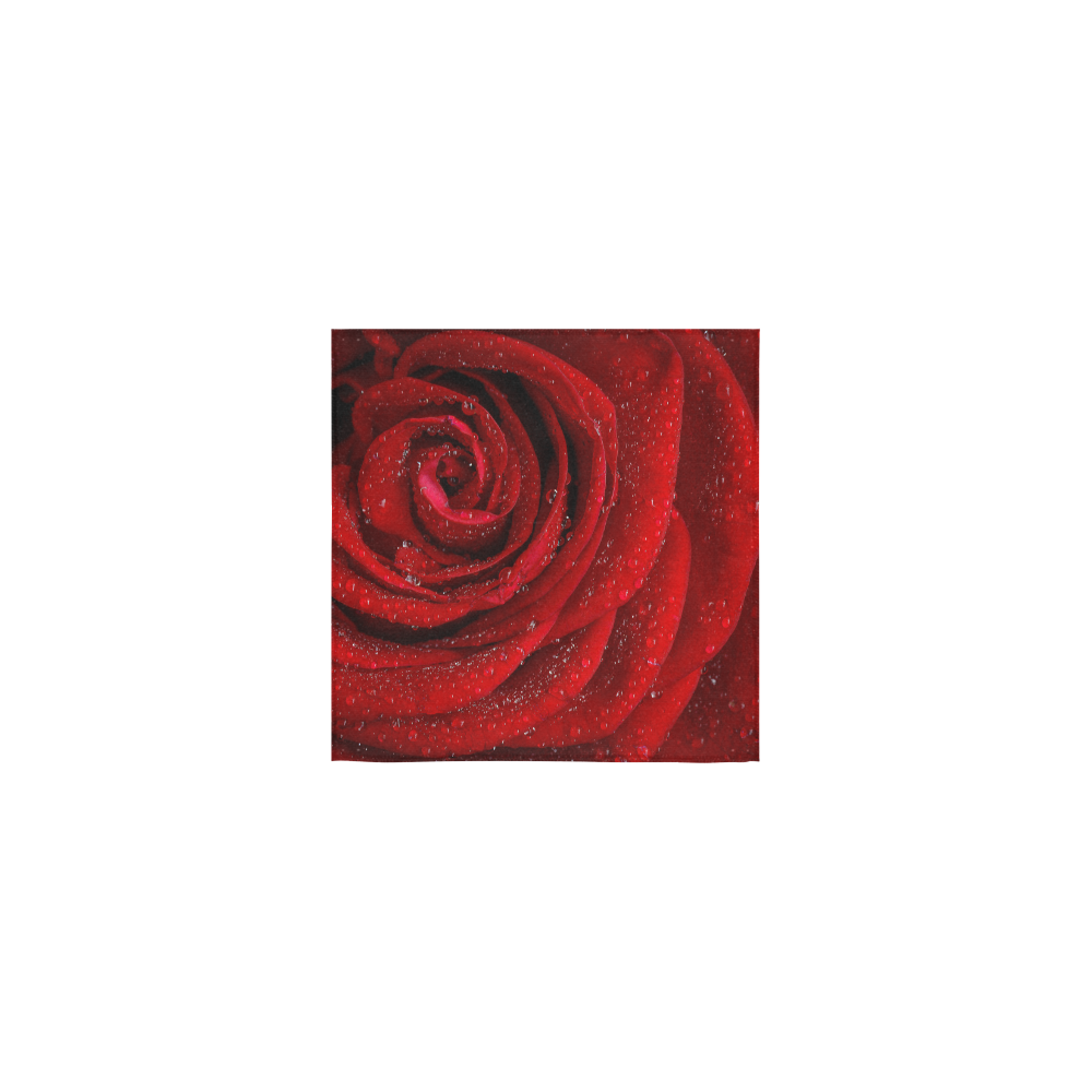Red rosa Square Towel 13“x13”