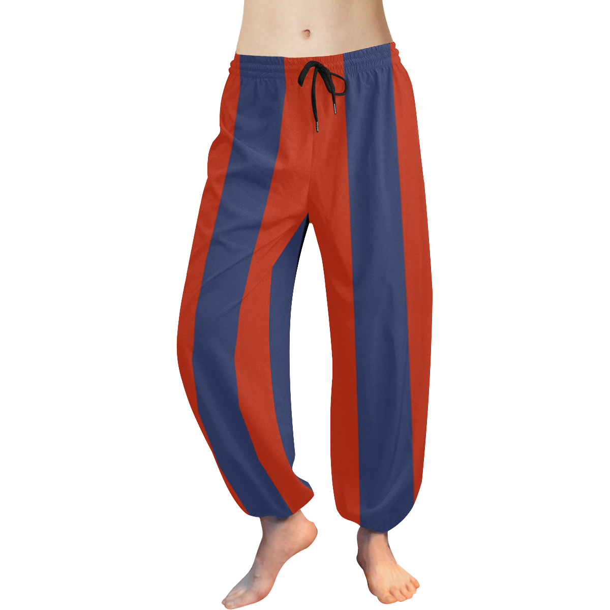 Elegant Stripes Women's All Over Print Harem Pants (Model L18)
