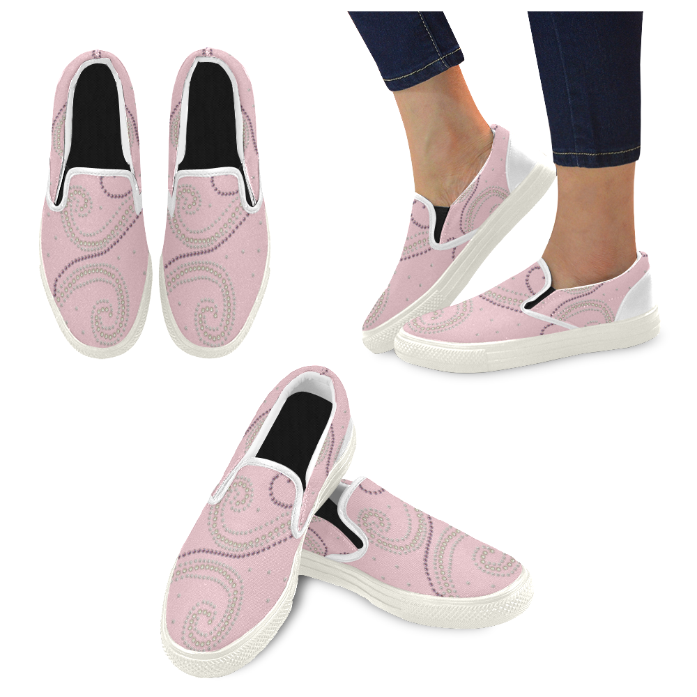 corinne c8 Women's Unusual Slip-on Canvas Shoes (Model 019)