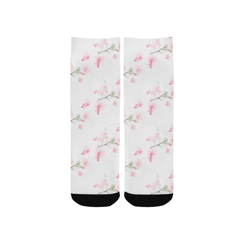 Pattern Orchidées Kids' Custom Socks