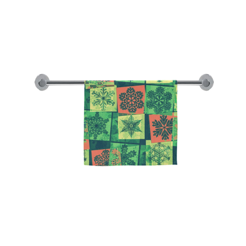 abstract snowflake squares Custom Towel 16"x28"