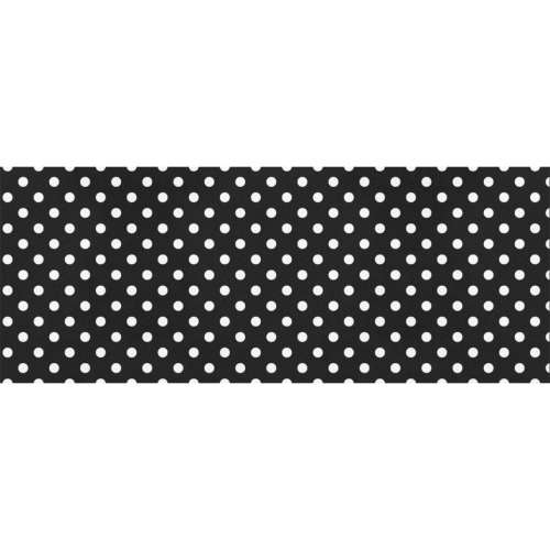 White Polka Dots on Black Gift Wrapping Paper 58"x 23" (5 Rolls)