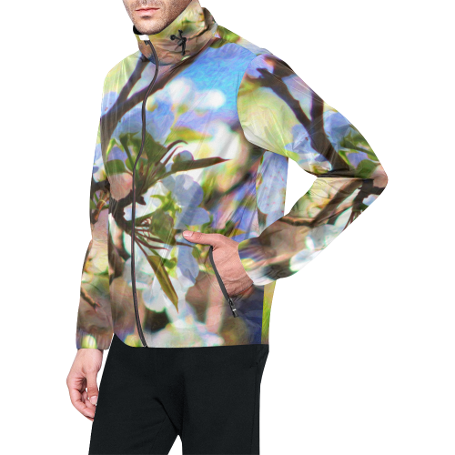 Pear Tree Blossoms Unisex All Over Print Windbreaker (Model H23)