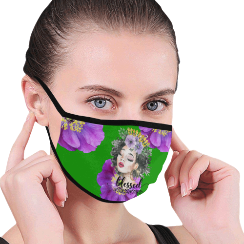 Fairlings Delight's The Word Collection- Blessed 53086a13 Mouth Mask