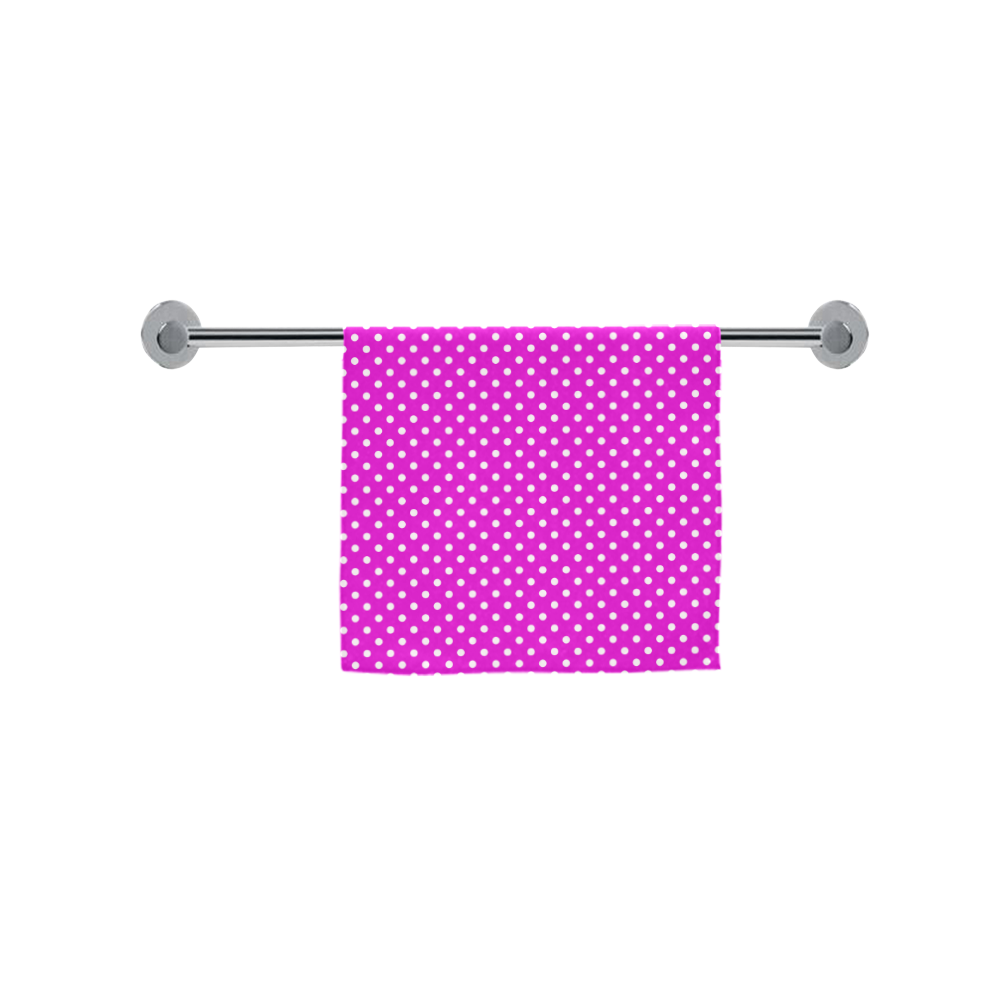 Pink polka dots Custom Towel 16"x28"