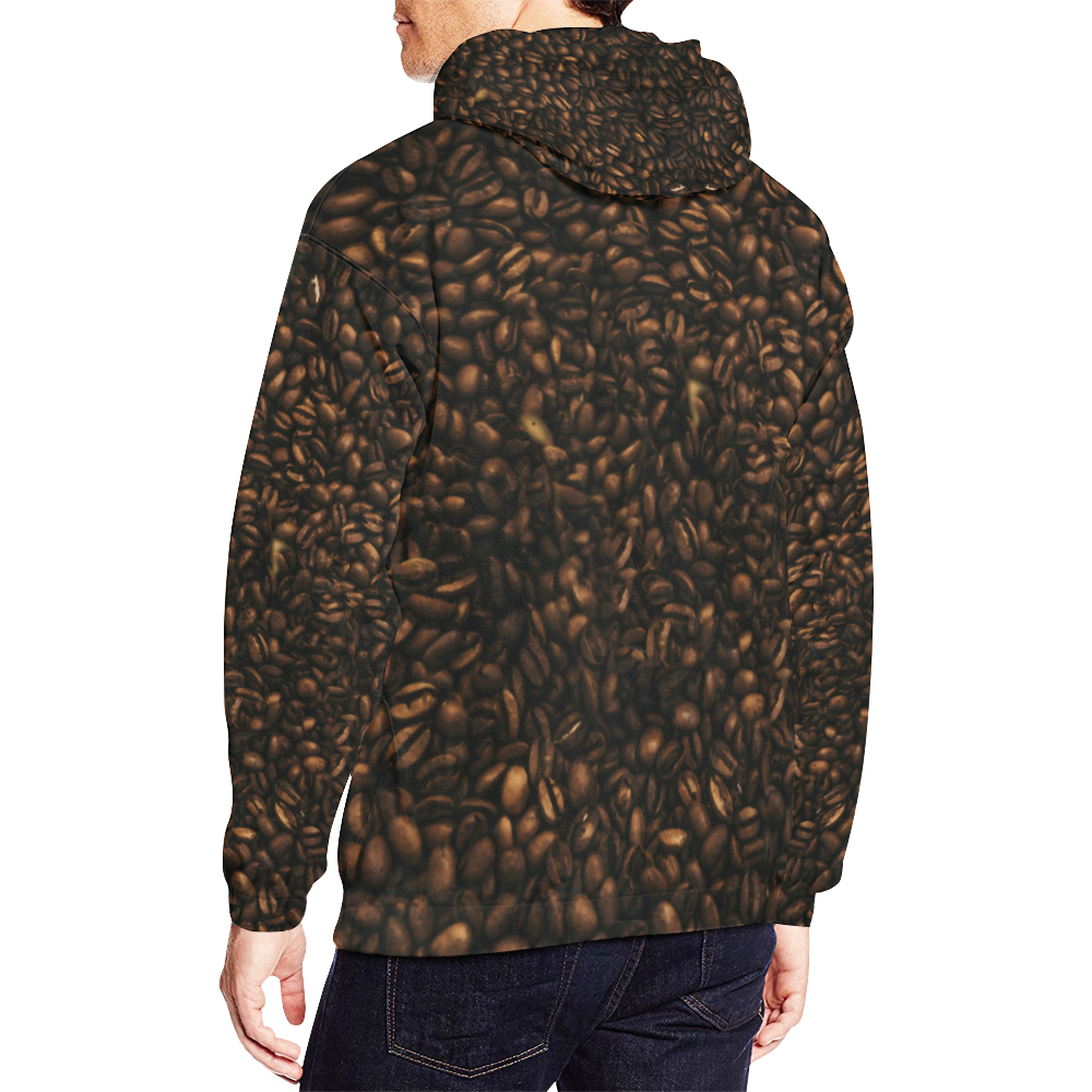 Coffee Love All Over Print Hoodie for Men (USA Size) (Model H13)