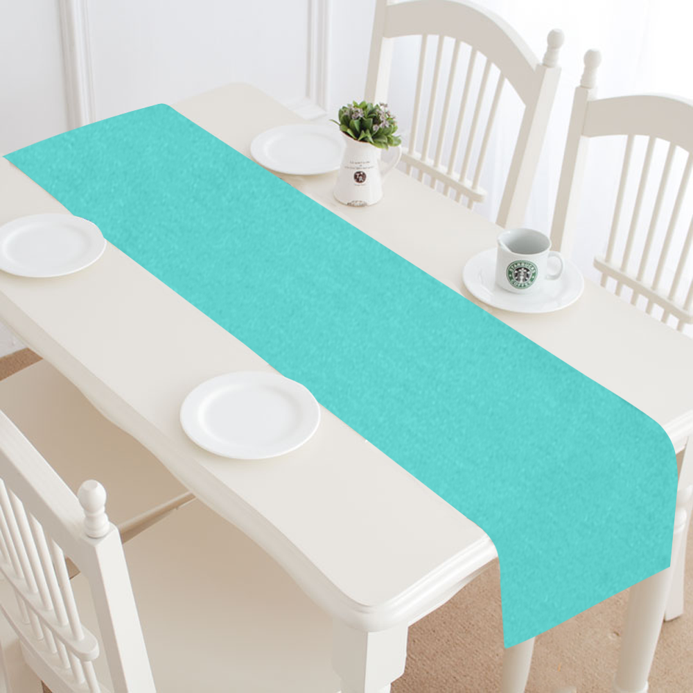 color medium turquoise Table Runner 16x72 inch