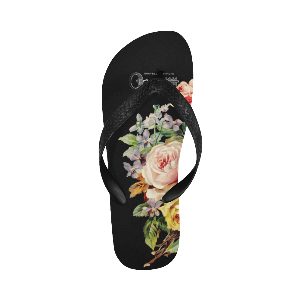 Nuit des Roses Revisited Flip Flops for Men/Women (Model 040)