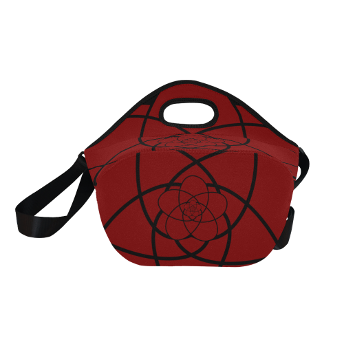 Red baby flower Neoprene Lunch Bag/Large (Model 1669)