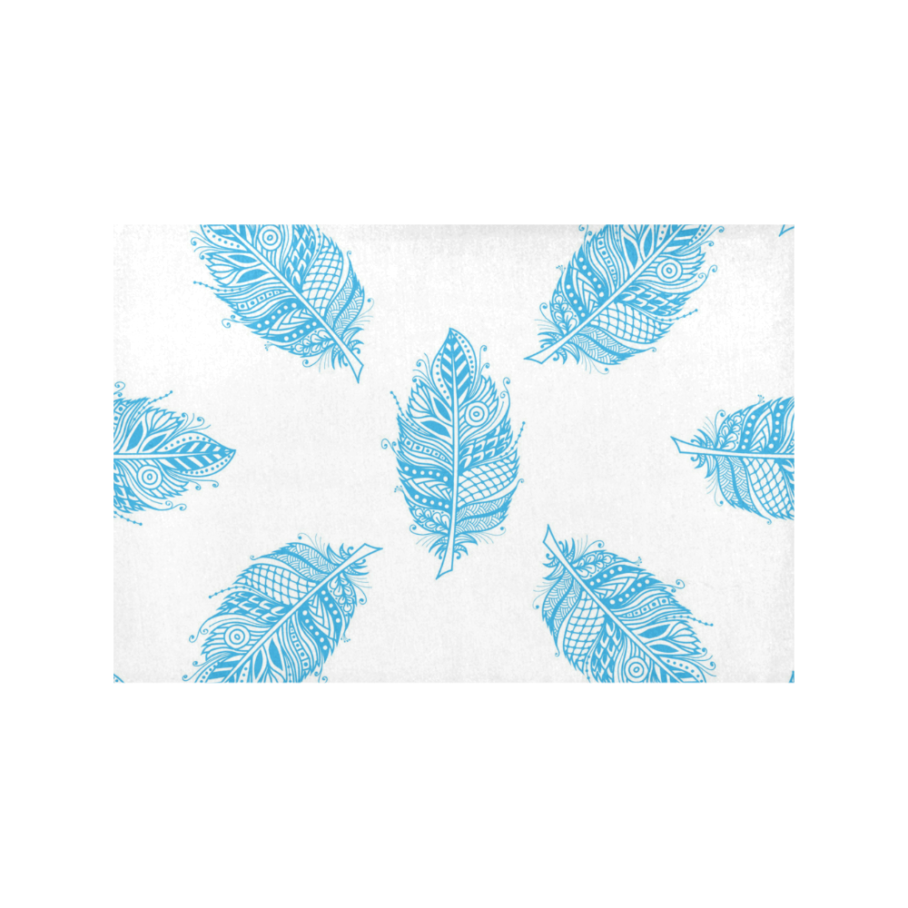 Blue Feathers Placemat 12’’ x 18’’ (Set of 4)