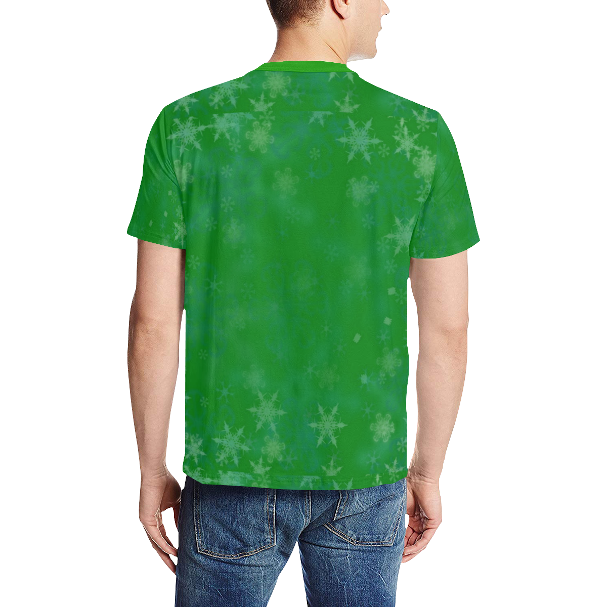 Hot for Christmas by Nico Bielow Men's All Over Print T-Shirt (Solid Color Neck) (Model T63)