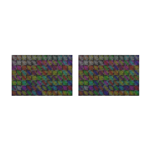 Ripped SpaceTime Stripes Collection Placemat 12’’ x 18’’ (Set of 2)
