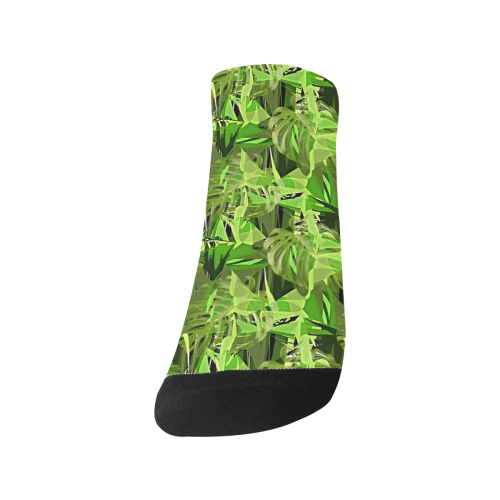Tropical Jungle Leaves Camouflage Men's Ankle Socks