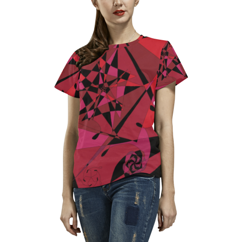 Abstract #8 S 2020 All Over Print T-Shirt for Women (USA Size) (Model T40)