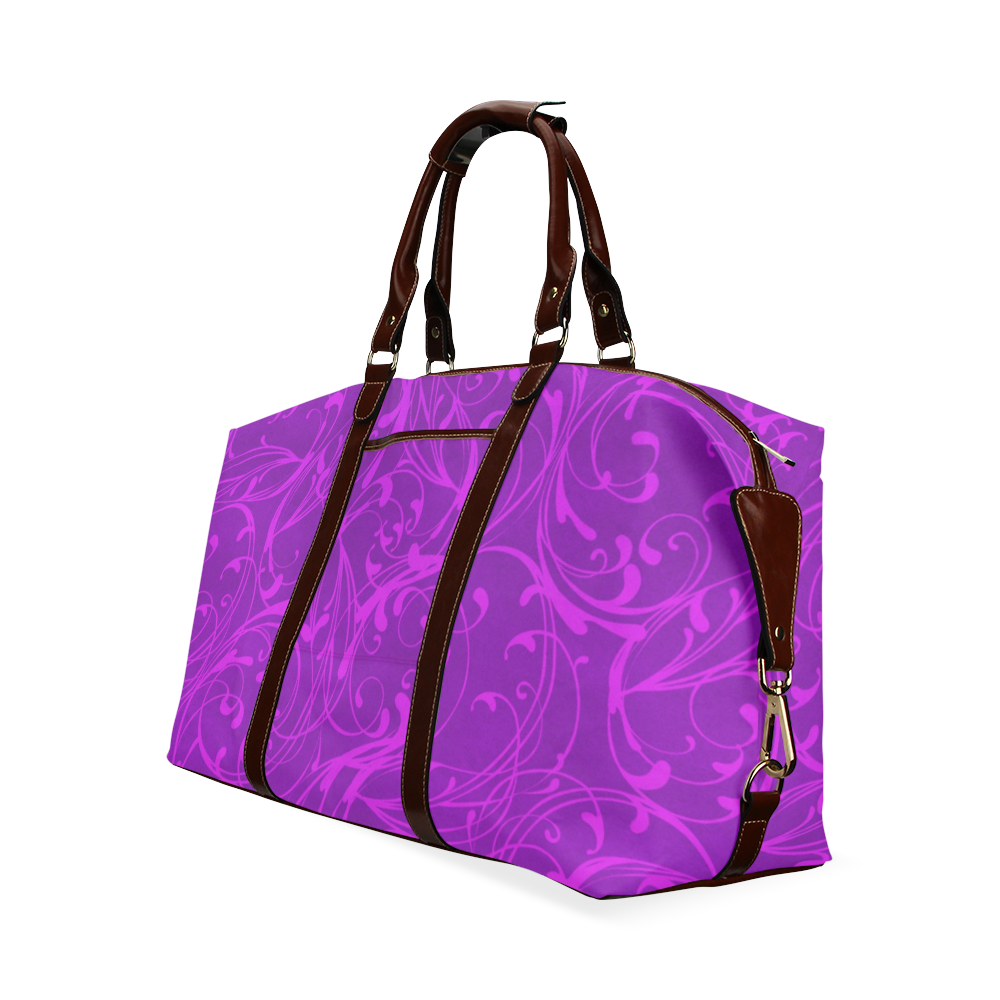 Swirly Purple Classic Travel Bag (Model 1643) Remake