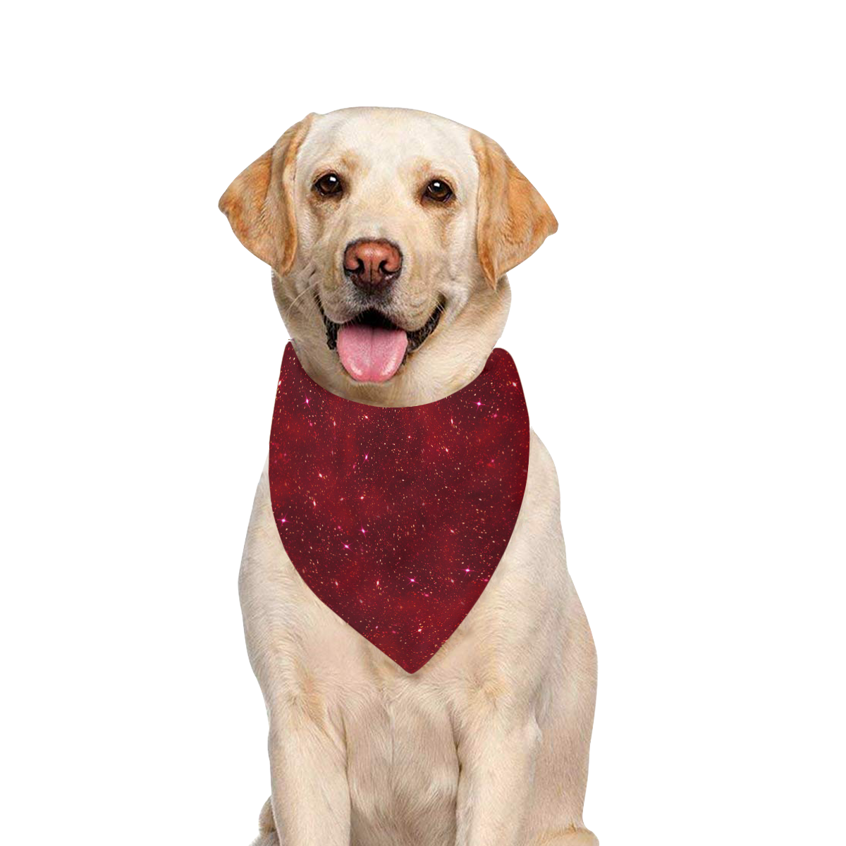 Sparkle Red Pet Dog Bandana/Large Size