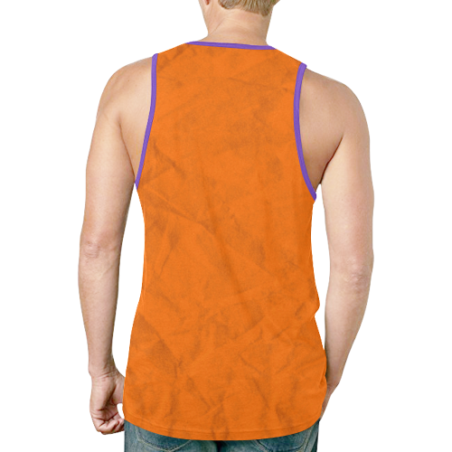 Orange Paper New All Over Print Tank Top for Men (Model T46)